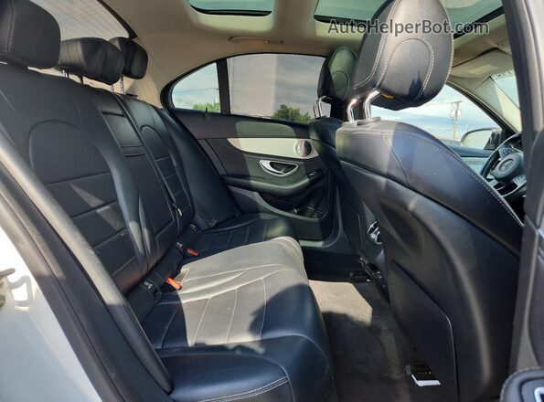 55SWF4KB7GU116983 2016 MERCEDES-BENZ C Белый Вид задних сидений