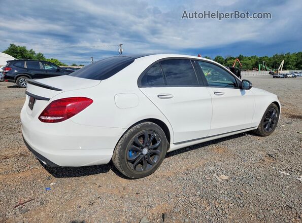 55SWF4KB7GU116983 2016 MERCEDES-BENZ C Белый Задняя правая четверть