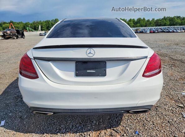 55SWF4KB7GU116983 2016 MERCEDES-BENZ C Белый Вид сзади