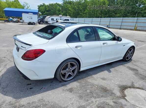55SWF4KB7GU161552 2016 MERCEDES-BENZ C White Задня права чверть