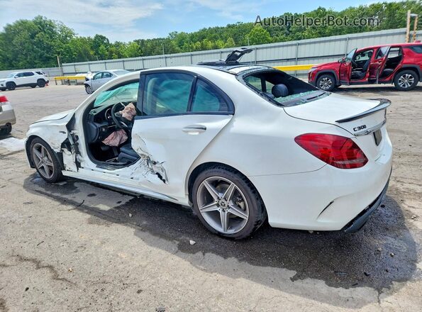 55SWF4KB7GU161552 2016 MERCEDES-BENZ C White Задня ліва чверть