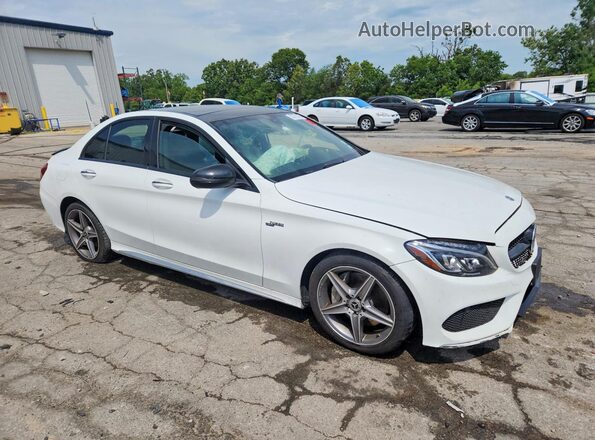 55SWF4KB7GU161552 2016 MERCEDES-BENZ C White Передня права чверть