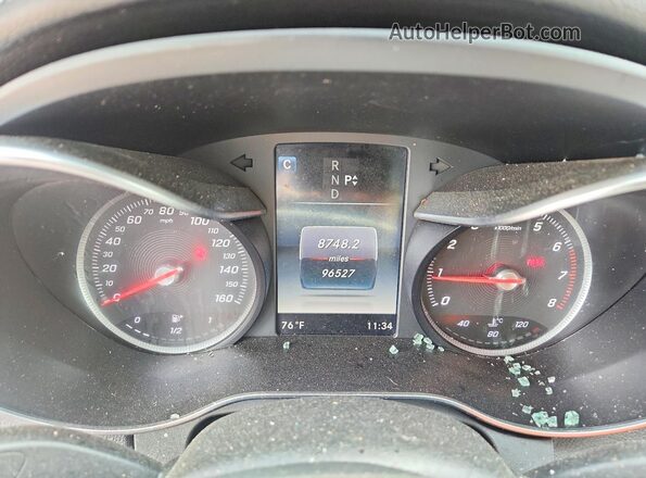 55SWF4KB7GU161552 2016 MERCEDES-BENZ C White Вид щитка приладів