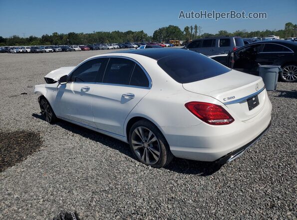 55SWF4KB7HU182984 2017 MERCEDES-BENZ C White Rear left