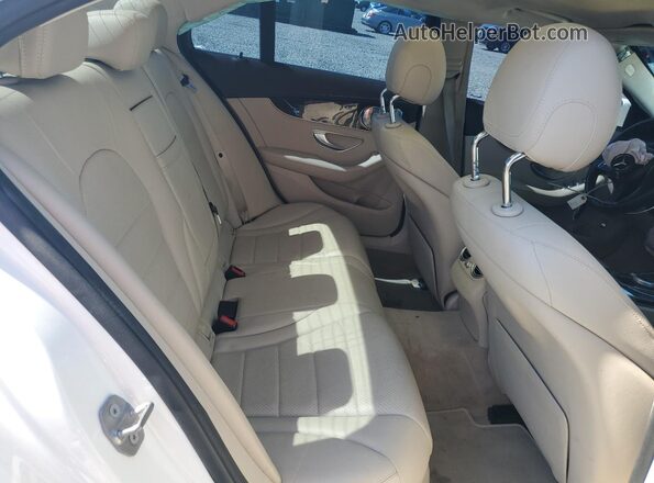 55SWF4KB7HU182984 2017 MERCEDES-BENZ C White Rear seats view