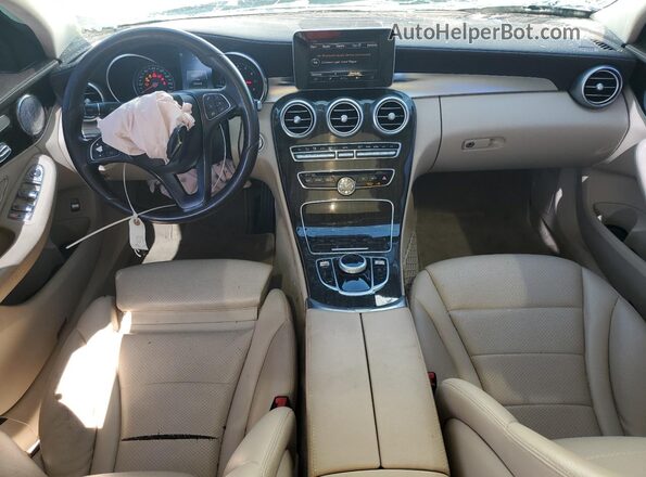 55SWF4KB7HU182984 2017 MERCEDES-BENZ C White Dashboard view