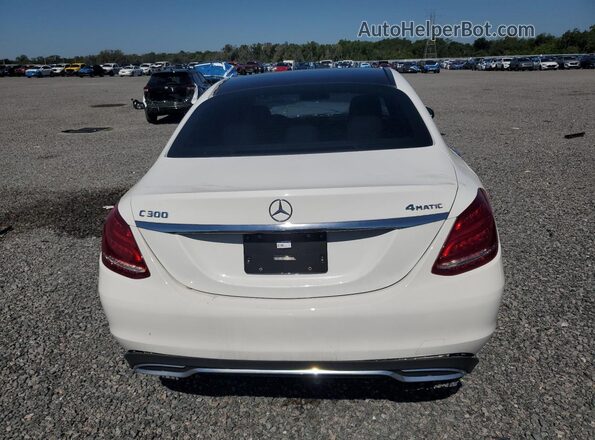 55SWF4KB7HU182984 2017 MERCEDES-BENZ C White Rear view