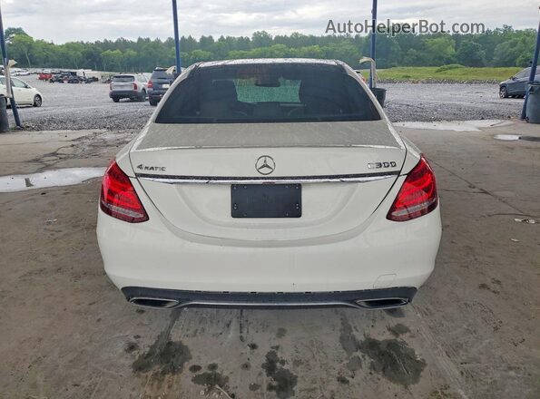 55SWF4KB7HU202554 2017 MERCEDES-BENZ C Белый Вид сзади