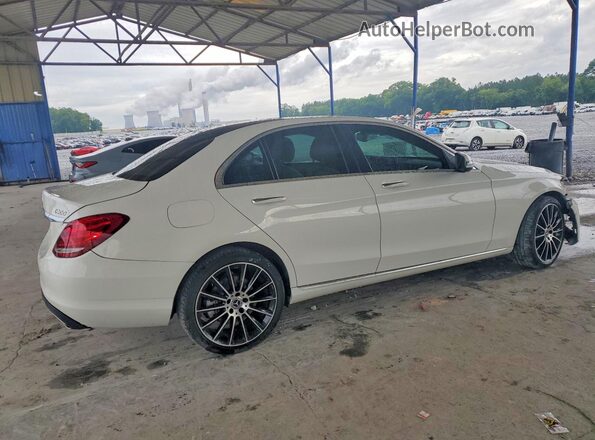 55SWF4KB7HU202554 2017 MERCEDES-BENZ C Белый Задняя правая четверть