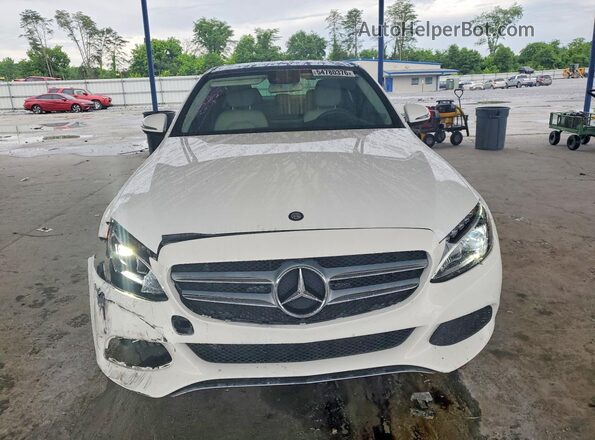 55SWF4KB7HU202554 2017 MERCEDES-BENZ C Белый Вид спереди
