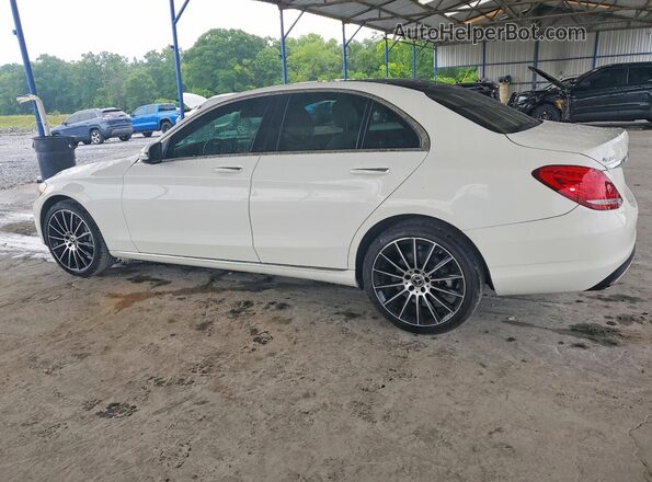 55SWF4KB7HU202554 2017 MERCEDES-BENZ C Белый Задняя левая четверть