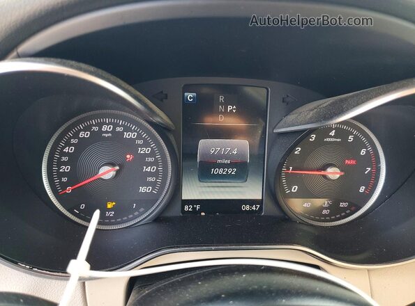 55SWF4KB7HU205812 2017 MERCEDES-BENZ C White Սարքավորումների վահանակի տեսք