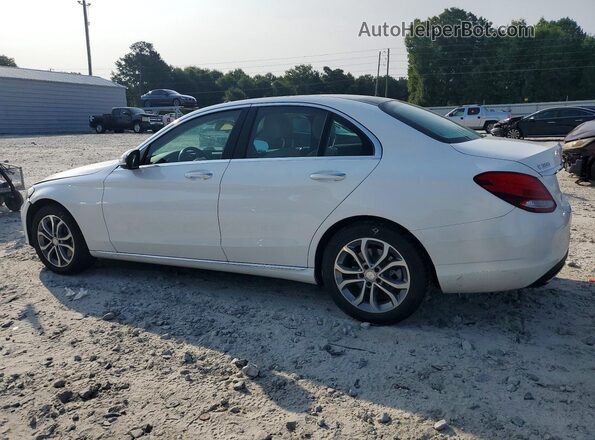 55SWF4KB7HU205812 2017 MERCEDES-BENZ C White Հետևի ձախ