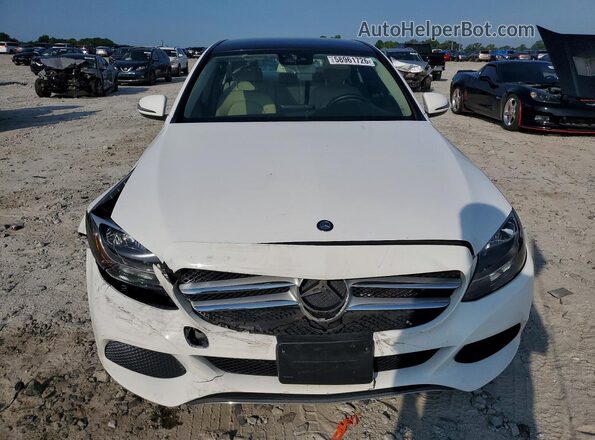 55SWF4KB7HU205812 2017 MERCEDES-BENZ C White Դիմացի տեսք