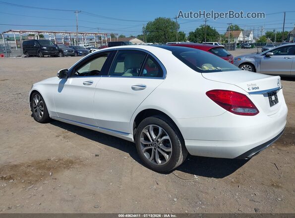 55SWF4KB7HU224747 2017 MERCEDES-BENZ C-CLASS White Trasero izquierdo