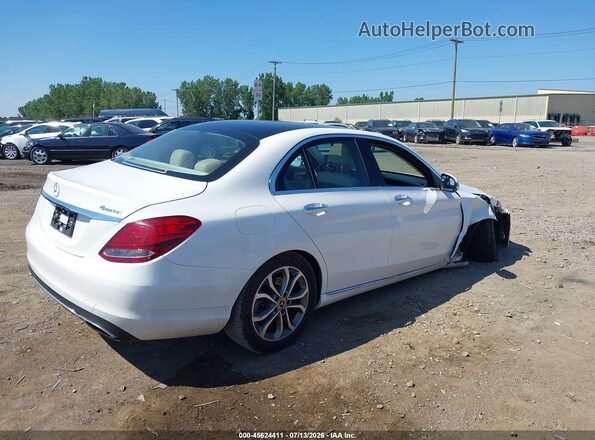 55SWF4KB7HU224747 2017 MERCEDES-BENZ C-CLASS White Trasero derecho