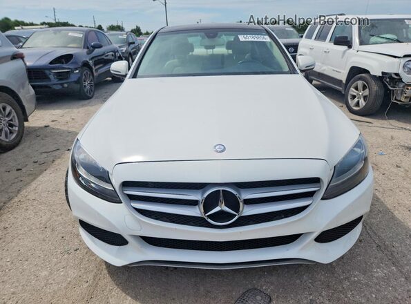 55SWF4KB7HU224781 2017 MERCEDES-BENZ C White Vista frontal