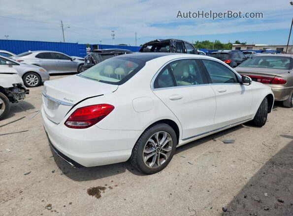 55SWF4KB7HU224781 2017 MERCEDES-BENZ C White Trasero derecho