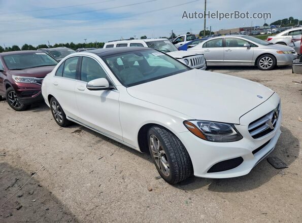 55SWF4KB7HU224781 2017 MERCEDES-BENZ C White Delantero derecho
