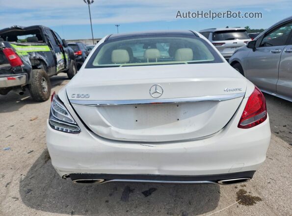 55SWF4KB7HU224781 2017 MERCEDES-BENZ C White Vista trasera