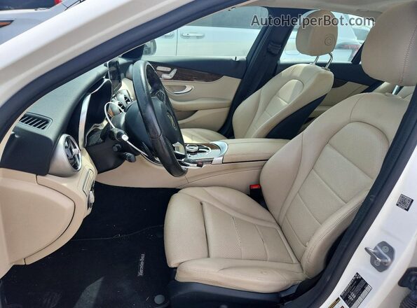 55SWF4KB7HU224781 2017 MERCEDES-BENZ C White Vista interior delantera