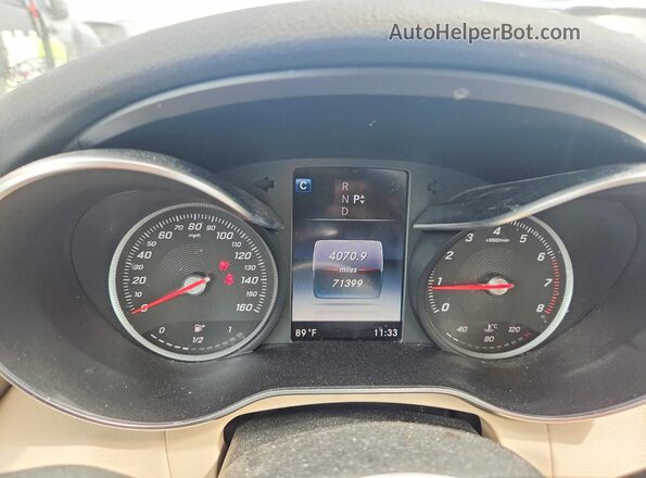 55SWF4KB7HU224781 2017 MERCEDES-BENZ C White Vista del cuadro de instrumentos