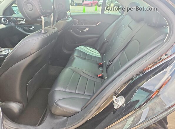 55SWF4KB7HU226322 2017 MERCEDES-BENZ C Black Вид задніх сидінь