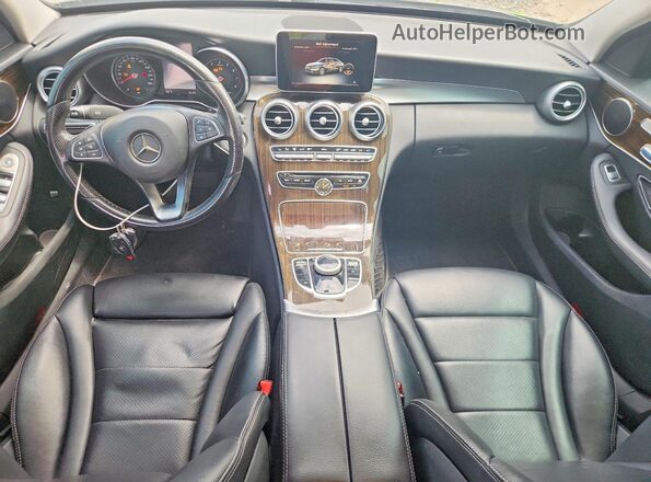 55SWF4KB7HU226322 2017 MERCEDES-BENZ C Black Вид панелі приладів