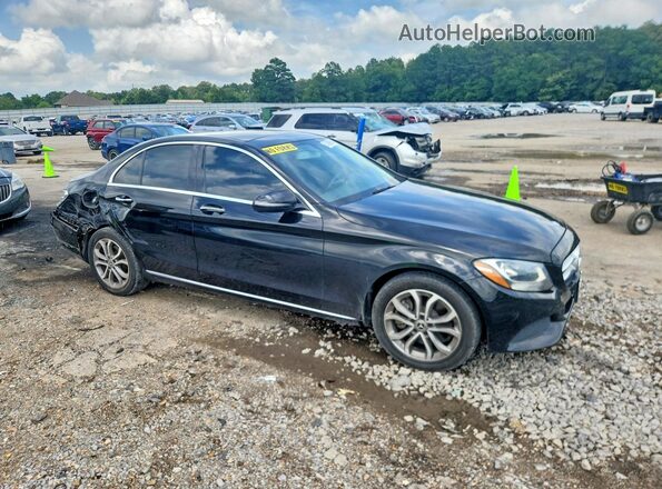 55SWF4KB7HU226322 2017 MERCEDES-BENZ C Black Передня права чверть