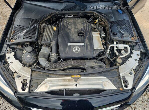 55SWF4KB7HU226322 2017 MERCEDES-BENZ C Black Вид задньої частини салону