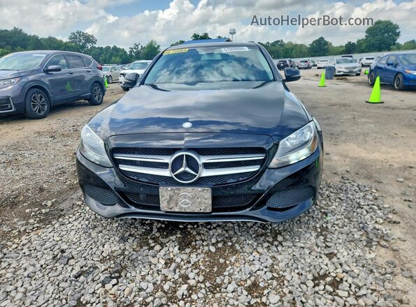 55SWF4KB7HU226322 2017 MERCEDES-BENZ C Black Вид спереду