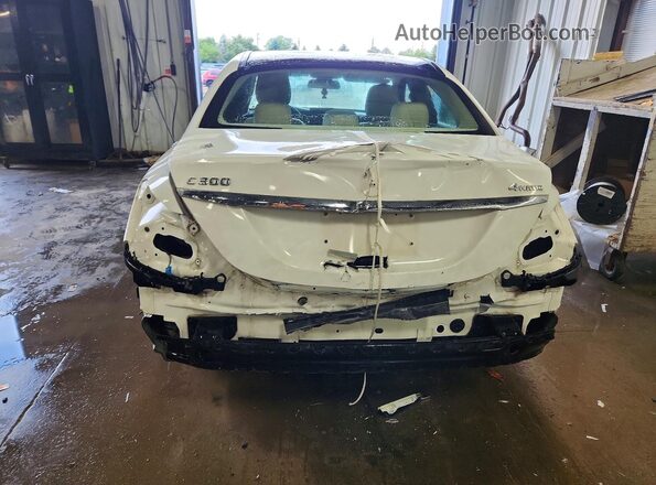55SWF4KB7HU228104 2017 MERCEDES-BENZ C Белый Вид сзади