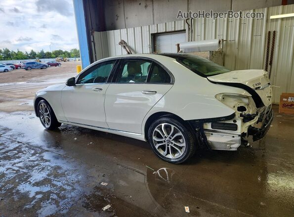 55SWF4KB7HU228104 2017 MERCEDES-BENZ C Белый Задняя левая четверть