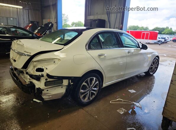55SWF4KB7HU228104 2017 MERCEDES-BENZ C Белый Задняя правая четверть