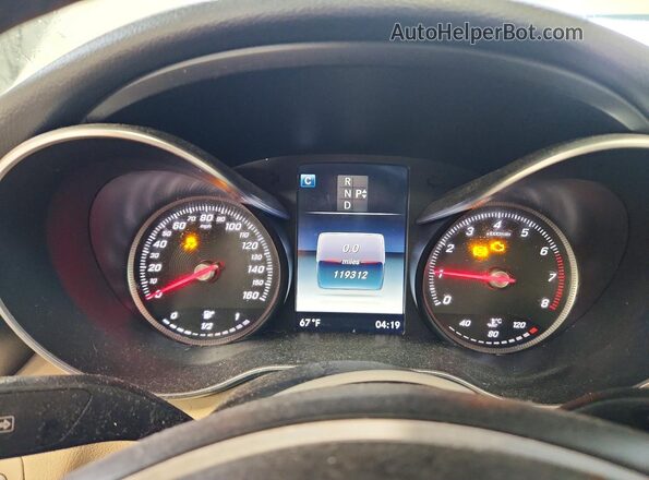 55SWF4KB7HU228104 2017 MERCEDES-BENZ C Белый Вид щитка приборов