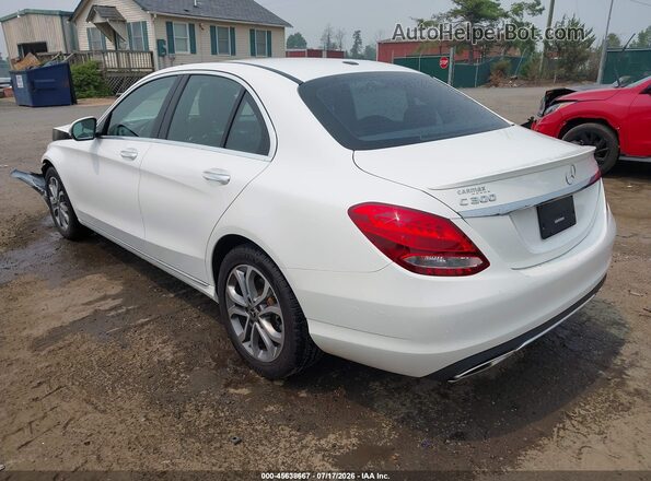 55SWF4KB7JU244549 2018 MERCEDES-BENZ C-CLASS White Задня ліва чверть