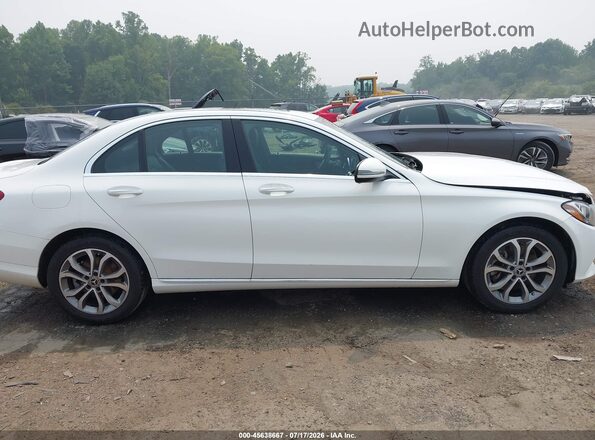 55SWF4KB7JU244549 2018 MERCEDES-BENZ C-CLASS White Вид задньої частини салону