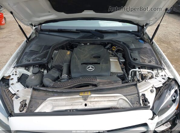 55SWF4KB7JU244549 2018 MERCEDES-BENZ C-CLASS White Вид ззаду