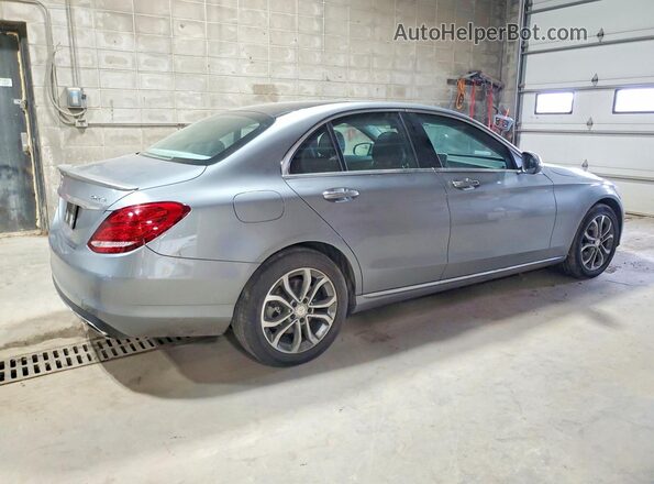 55SWF4KB8GU104650 2016 MERCEDES-BENZ C Gray Tył prawy