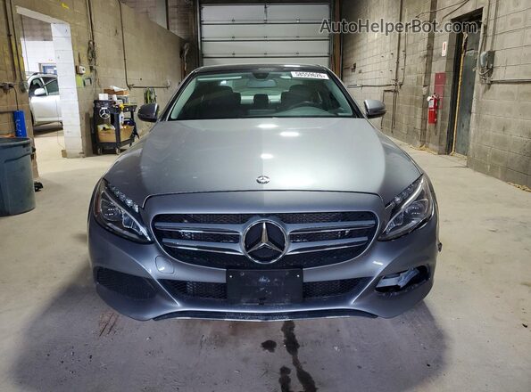 55SWF4KB8GU104650 2016 MERCEDES-BENZ C Gray Widok z przodu