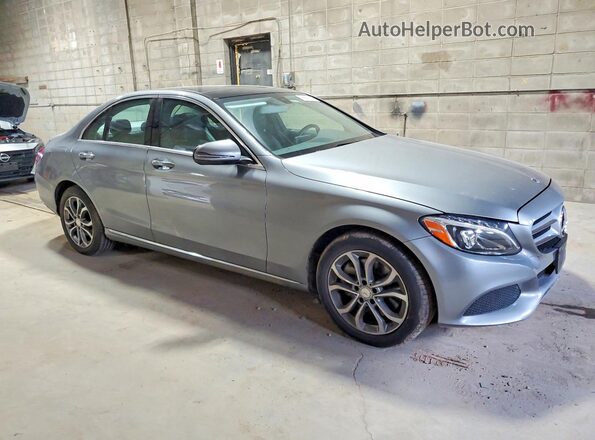 55SWF4KB8GU104650 2016 MERCEDES-BENZ C Gray Przód prawy