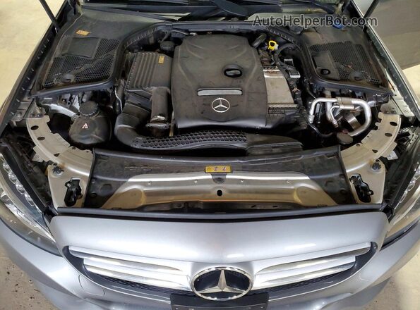 55SWF4KB8GU104650 2016 MERCEDES-BENZ C Gray Widok wnętrza z tyłu