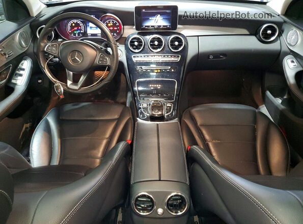 55SWF4KB8GU104650 2016 MERCEDES-BENZ C Gray Widok deski rozdzielczej
