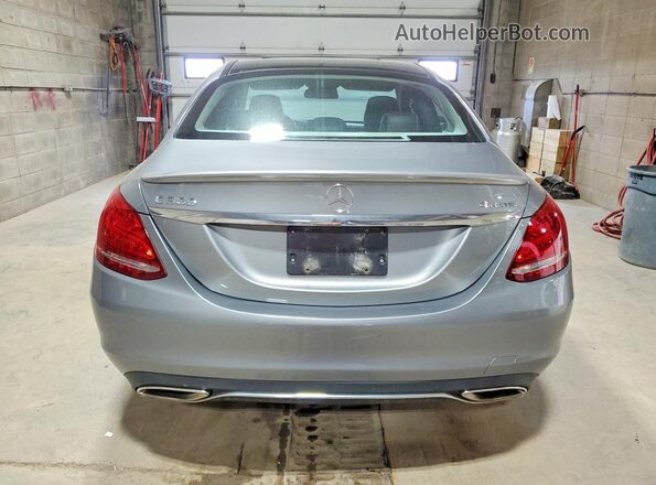 55SWF4KB8GU104650 2016 MERCEDES-BENZ C Gray Widok z tyłu