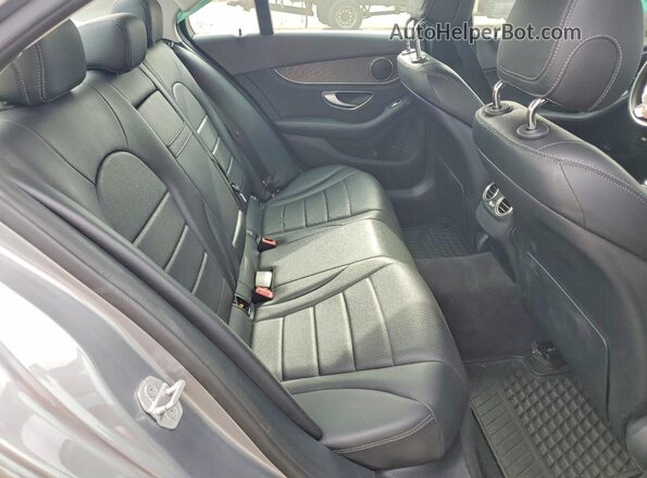 55SWF4KB8GU109637 2016 MERCEDES-BENZ C Gray Հետևի նստատեղերի տեսք