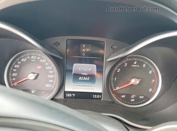 55SWF4KB8GU109637 2016 MERCEDES-BENZ C Gray Սարքավորումների վահանակի տեսք
