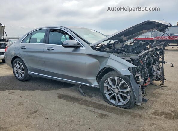 55SWF4KB8GU109637 2016 MERCEDES-BENZ C Gray Առջևի աջ