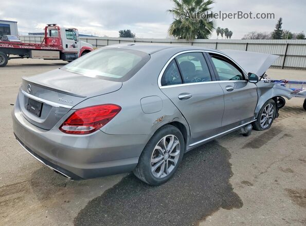 55SWF4KB8GU109637 2016 MERCEDES-BENZ C Gray Հետևի աջ