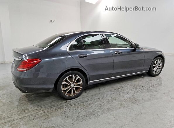 55SWF4KB8GU121335 2016 MERCEDES-BENZ C Gray Հետևի աջ
