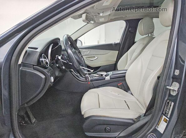 55SWF4KB8GU121335 2016 MERCEDES-BENZ C Gray Սալոնի դիմացի տեսք